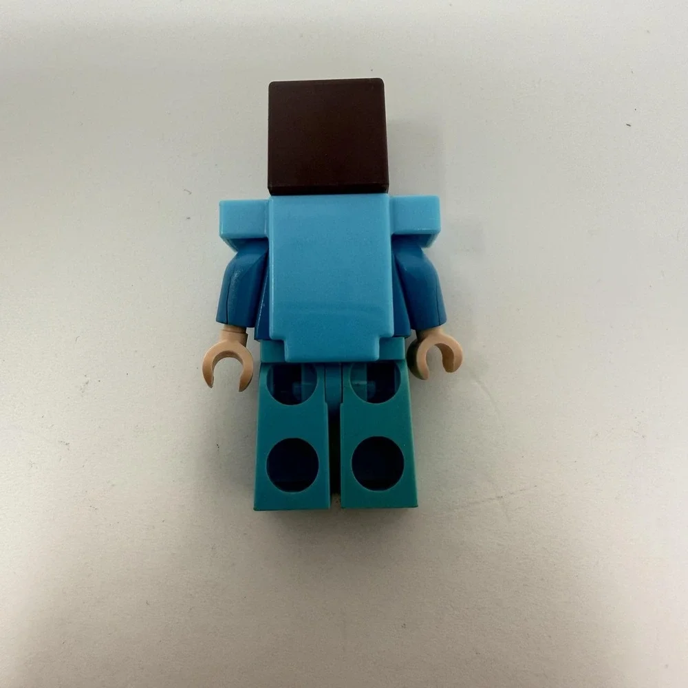 LEGO Minecraft Steve‎ BigFig Figure Diamond Armor Blue Minifigure Loose